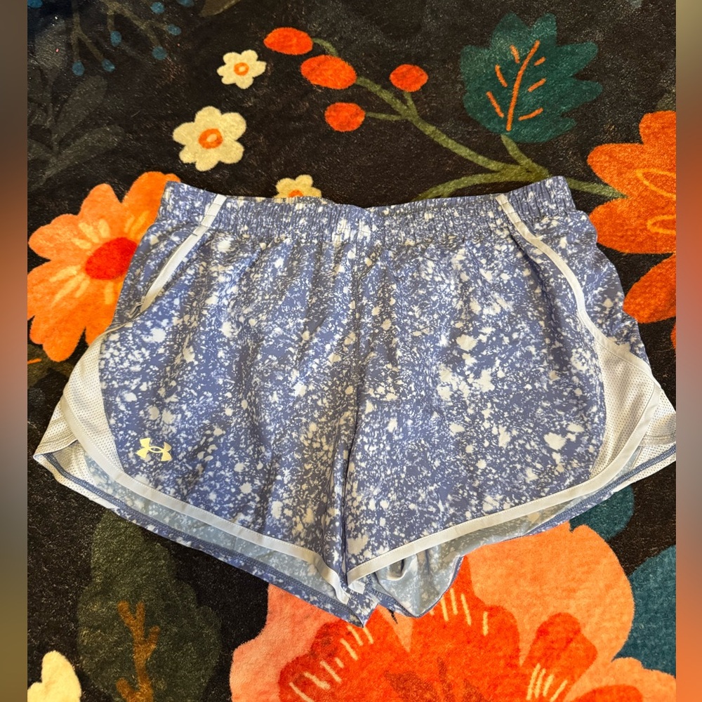 Under Armour Speckled Blue Athletic Shorts